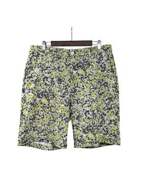 Greg Norman Mens Golf Shorts Pockets Gray/Multi Print Size 36